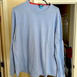 JCREW 100% cotton mens size large light blue sweater
